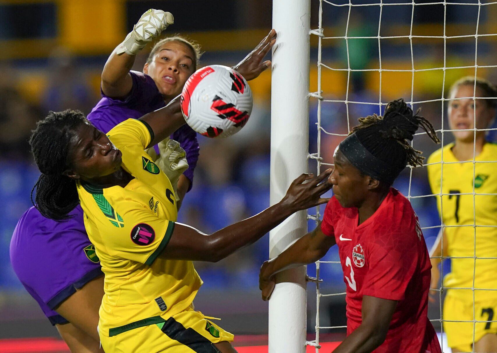 APTOPIX Canada Jamaica CONCACAF Women Soccer